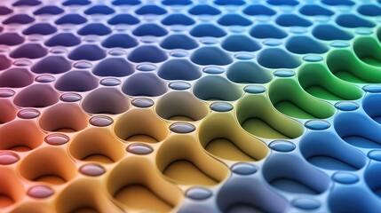 Poster - Exploring vibrant patterns in abstract art digital creation graphic design colorful environment close-up view artistic concept