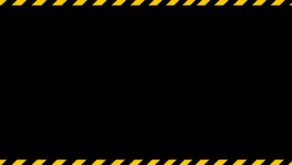 a black and yellow striped border