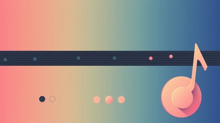 illustration of an music background