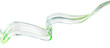 © marozhkastudio - 3d abstract liquid glass clear ribbon wave line isolated on transparent background render. Water fluid flow curve shape with holographic green blue gradient texture, dispersion light. 3D illustration