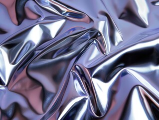 Poster - Shimmering metallic fabric texture close-up artistic studio abstract concept