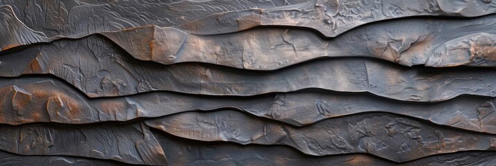 Poster - Textured abstract waves studio digital art contemporary design close-up modern aesthetics