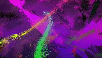 Poster - vibrant abstract explosion of multicolored paint splashes with dynamic swirling lines in red, green, yellow, and orange, perfect for modern art prints, creative background