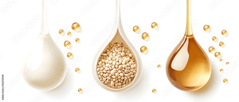 Three different types of food are shown in the image Stock Photo ...