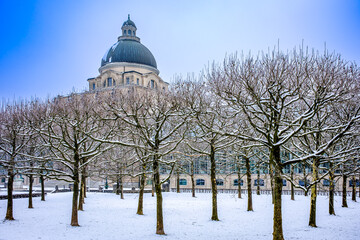 Canvas Print - famous munich hofgarten - bavaria