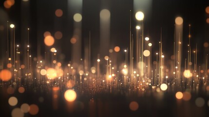 Poster - charts and graphs with blurred lines and glowing lights representing statistical analysis and data visualization concept