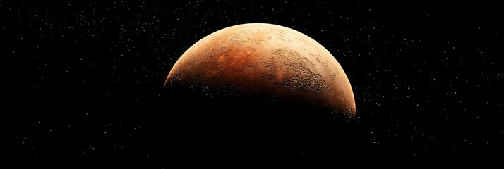 Wall Mural - a planet in space with a dark background