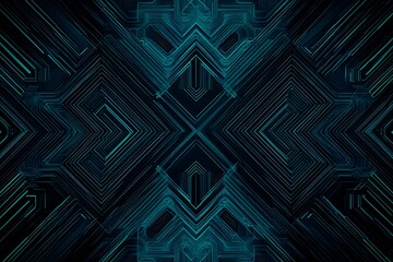 abstract close-up of a glowing blue digital circuit board, showcasing intricate connections and tech