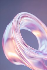 Poster - Vibrant streaks of light curve and bend as if refracted through an invisible lens, creating a dramatic and immersive composition against a dark gradient backdrop