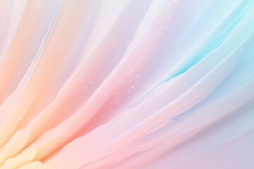 Poster - A vibrant abstract gradient backdrop showcases a blend of warm oranges and pinks alongside cool blues and purples. Subtle lens flare effects add depth and vibrancy to the composition