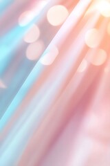 Poster - A vibrant blend of warm orange and pink hues meets cooler shades of blue and purple. Subtle lens flare effects emanate from a central point, enhancing the captivating backdrop