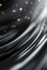 Poster - This elegant black-and-white abstract background features soft light distortions and lens glare that create a tranquil and modern atmosphere, suitable for sleek and minimalist designs