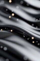 Poster - This elegant black-and-white abstract background showcases soft light distortions and lens glare, adding a sleek and sophisticated touch ideal for minimalist designs