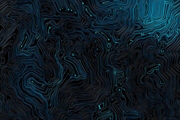 abstract close-up of a glowing blue digital circuit board, showcasing intricate connections and tech