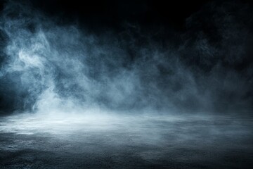 Wall Mural - dark smoky background with ground texture.