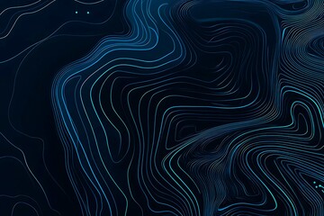 abstract close-up of a glowing blue digital circuit board, showcasing intricate connections and tech