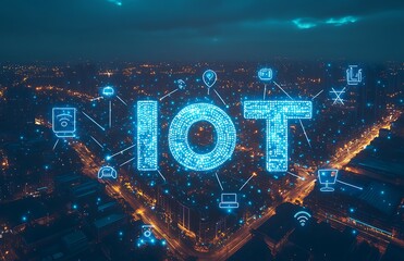 Poster - Futuristic Smart City IoT Network.