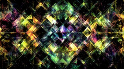 Poster - Vibrant Kaleidoscope Abstract Art Representing Diversity and Colorful Patterns