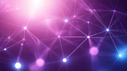 Poster - Colorful Abstract Background with Connection Charts and Visual Symbolism