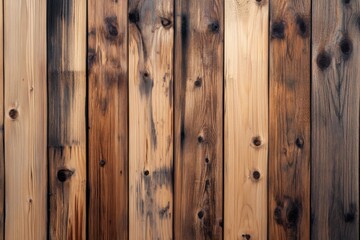 Poster - Modern wood backdrop featuring natural patterns with polished grain and warm lighting creating an inviting atmosphere