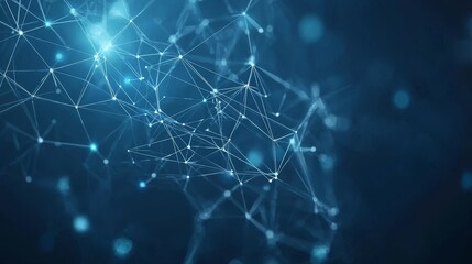 Poster - Energetic Visual Elements Casting Light in a Cyber Background Design