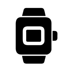 Poster - Smartwatch icon with Wi-Fi symbol, technology, wearable, communication, digital, mobile