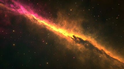 Aufkleber - Breathtaking image of a cosmic explosion in a fiery swirling nebula filled with glowing stars and pulsing energy  Vibrant colors and dynamic movement create a mesmerizing otherworldly scene