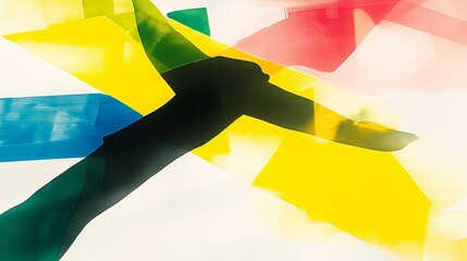 Poster - Abstract Colorful Shapes in Bright Tech-Inspired Design Composition