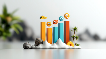 Poster - Comparative infographic analyzing natural disaster frequency trends global overview data visualization informative design modern aesthetic environmental insights