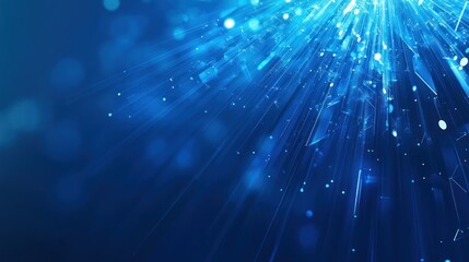 abstract blue light burst background; energy, technology, speed