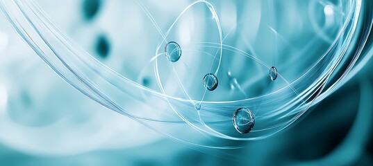 Poster - An abstract business concept featuring interconnected elements