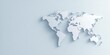 © michnik101 - Minimalistic white 3D map of the world on a plain light background. Modern design and global perspective.