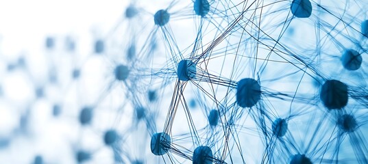 Poster - An abstract image of business connections 