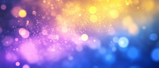Wall Mural - Abstract Colorful Background with Bokeh Lights
