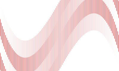 Wall Mural - abstract red white gradient irregular line flag pattern suitable for background.