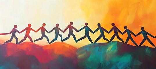 Poster - n abstract representation of business collaboration