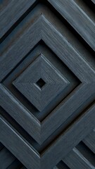Aufkleber - Geometric 3d Abstract background interlocking dark gray rhombuses and hexagons forming contemporary minimalist pattern design.  video vertical