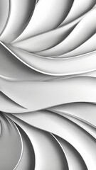 Aufkleber - Smooth white geometric waves flowing and creating an elegant, abstract pattern, ideal for background and design projects.  video vertical