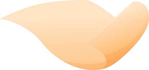 Aufkleber - Smooth, elegant beige shape creating a sense of motion and fluidity, ideal for modern and minimalist designs