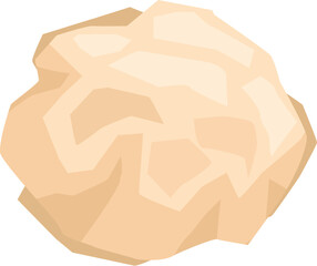 Poster - Fresh dough ball ready for baking, perfect for preparing delicious homemade bread, cookies, or pastries