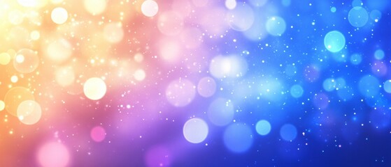 Wall Mural - Abstract Colorful Bokeh Background With Glittering Lights