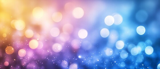 Wall Mural - Abstract Colorful Bokeh Background With Sparkling Lights