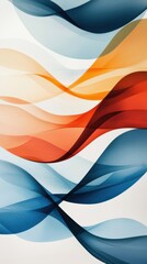 Poster - Fluid harmony captivating artwork of organic shapes in soothing colors evoking serenity nature's embrace digital art abstract environment aerial view artistic concept