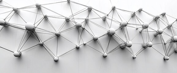 Poster - Abstract network of interconnected nodes.