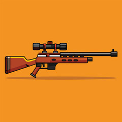 Wall Mural - gun vector