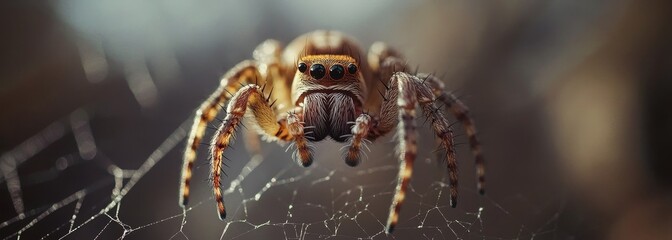 Spider web close up texture composition background