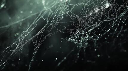 Spider web close up texture composition background
