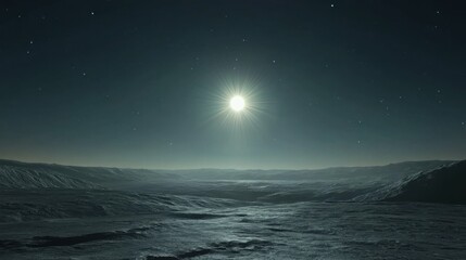 Wall Mural - earth as the pale blue dot, viewed from the edge of the solar system with the sun as a bright star