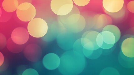 Wall Mural - abstract background of colorful bokeh lights