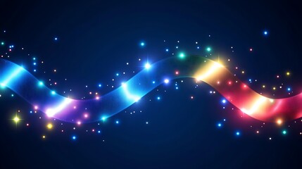 Wall Mural - glowing colorful wave abstract background design